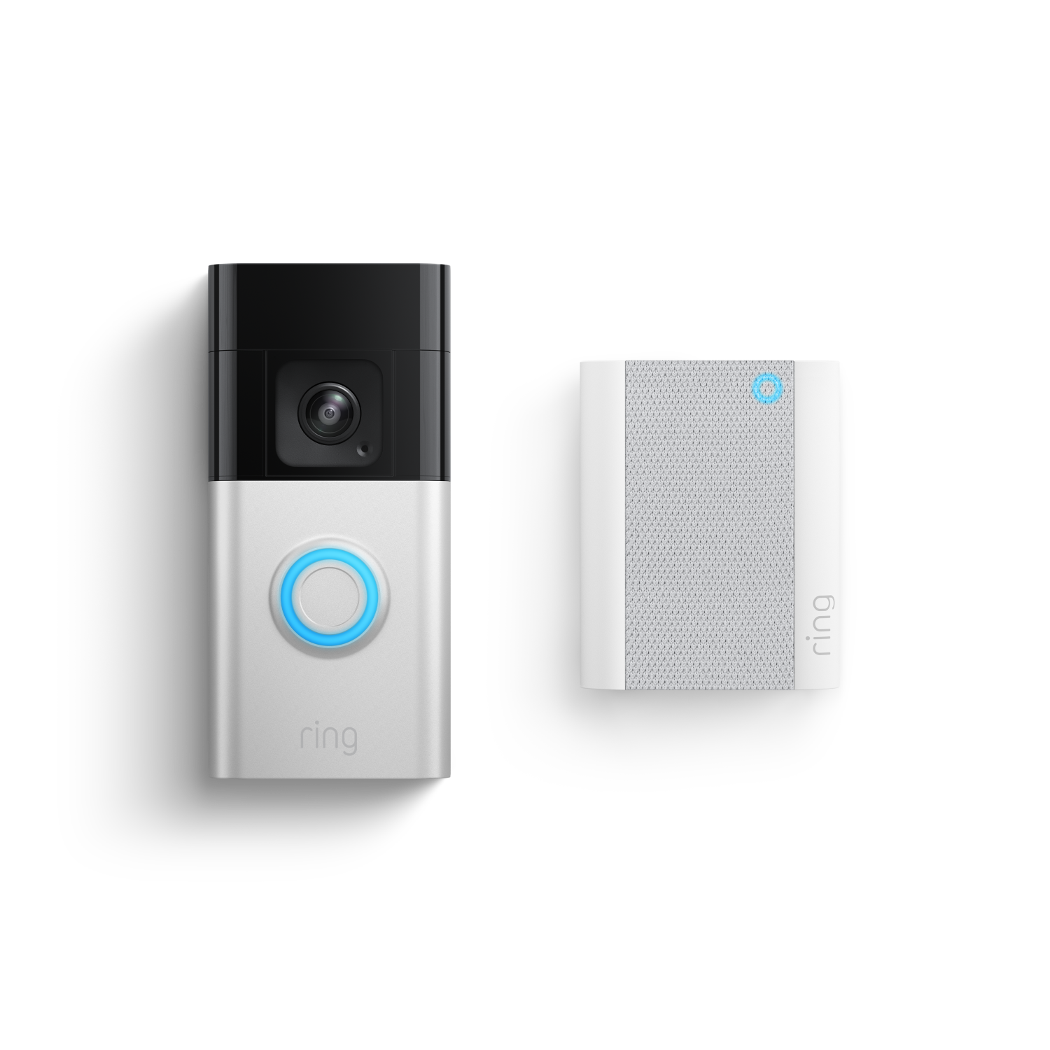 Satin Nickel:Battery Video Doorbell Pro + Chime.