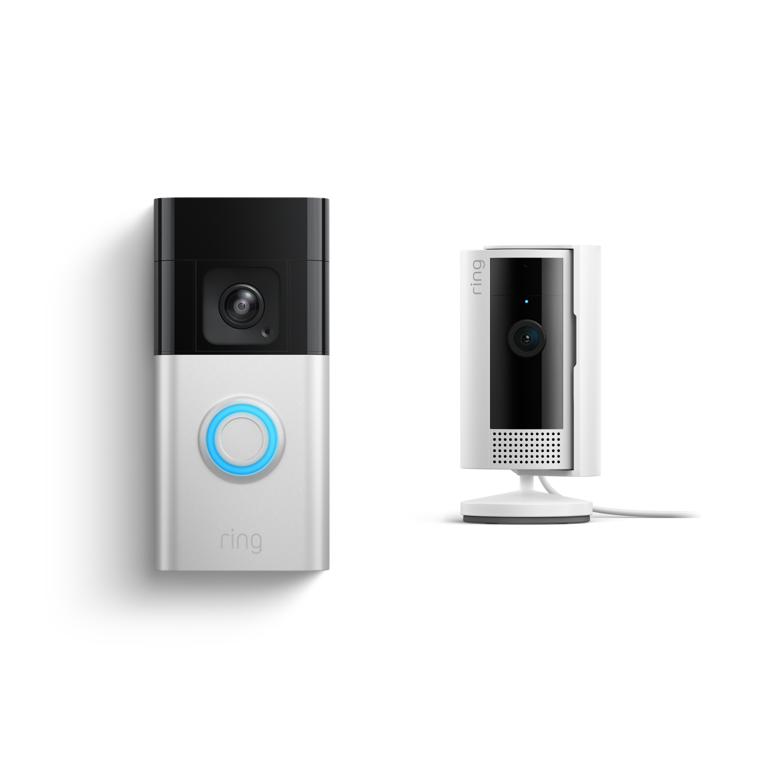 Satin Nickel:Battery Video Doorbell Pro + Indoor Camera (2nd Gen)