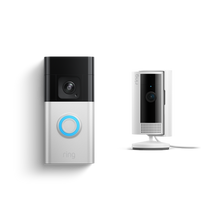 Satin Nickel:Battery Video Doorbell Pro + Indoor Camera (2nd Gen)