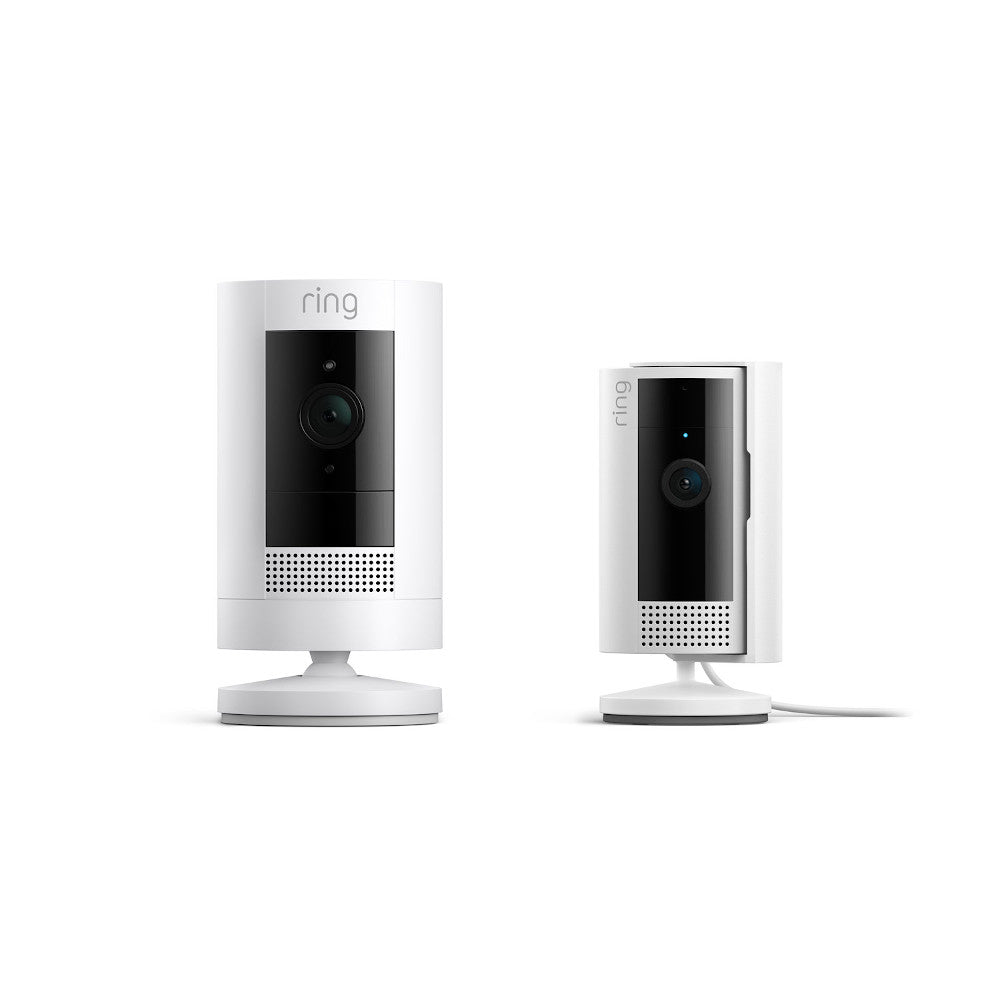 White:Outdoor Camera Battery + Indoor Camera (2nd Gen) (Stick Up Cam + Indoor Camera)