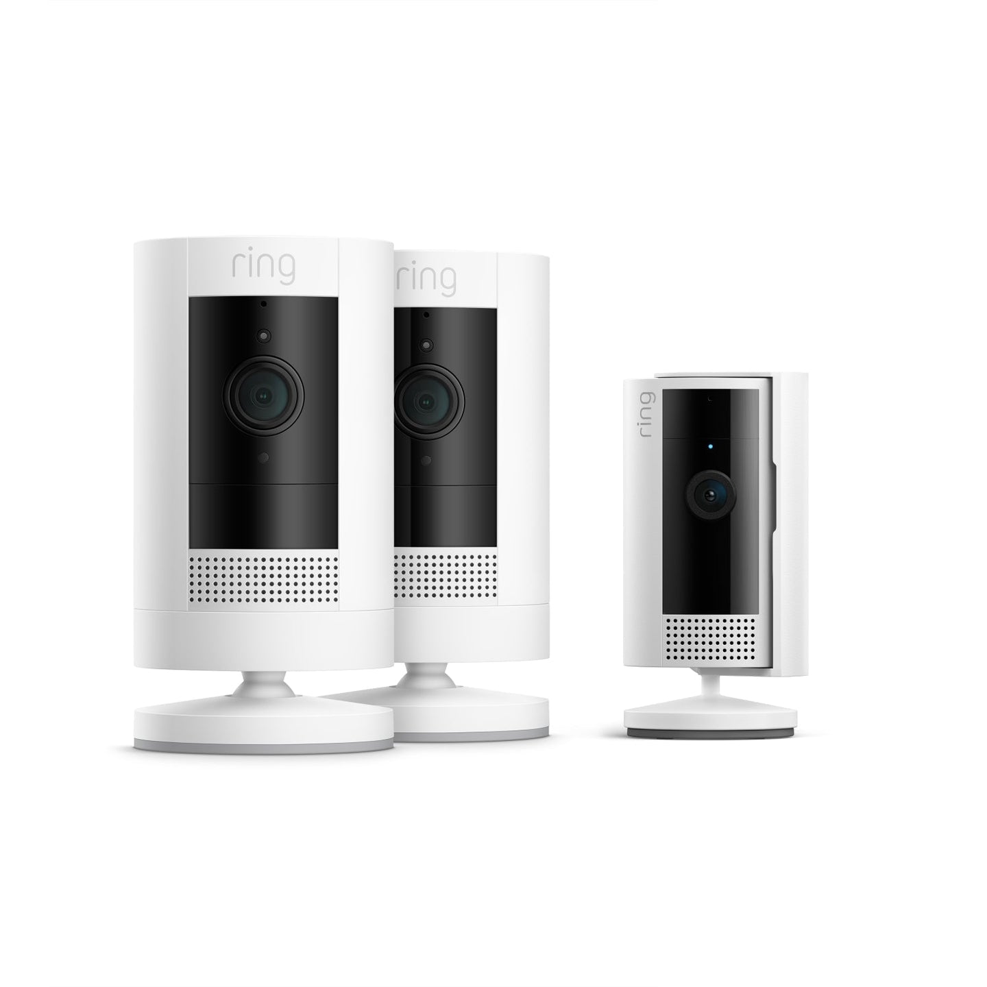 White:2-pack Outdoor Camera Battery + Indoor Camera (2nd Gen) (Stick Up Cam + Indoor Camera)