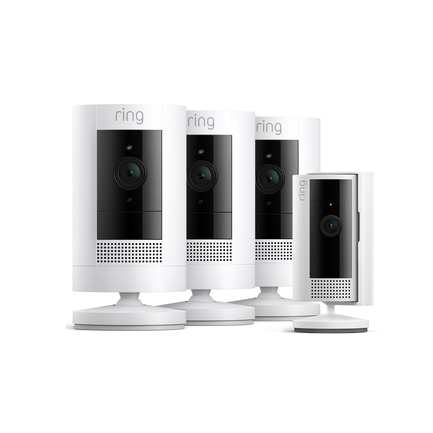 White:3-pack Outdoor Camera Battery + Indoor Camera (2nd Gen) (Stick Up Cam + Indoor Camera)