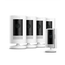 White:4-pack Outdoor Camera Battery + Indoor Camera (2nd Gen) (Stick Up Cam + Indoor Camera)