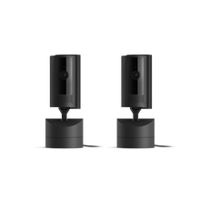 Black:2-Pack Pan-Tilt Indoor Camera