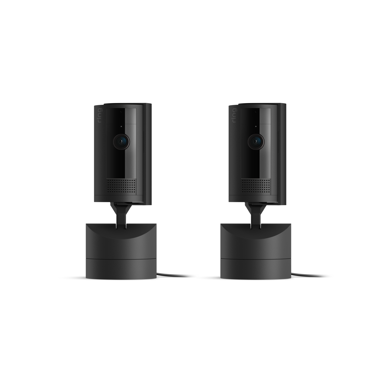 Black:2-Pack Pan-Tilt Indoor Camera