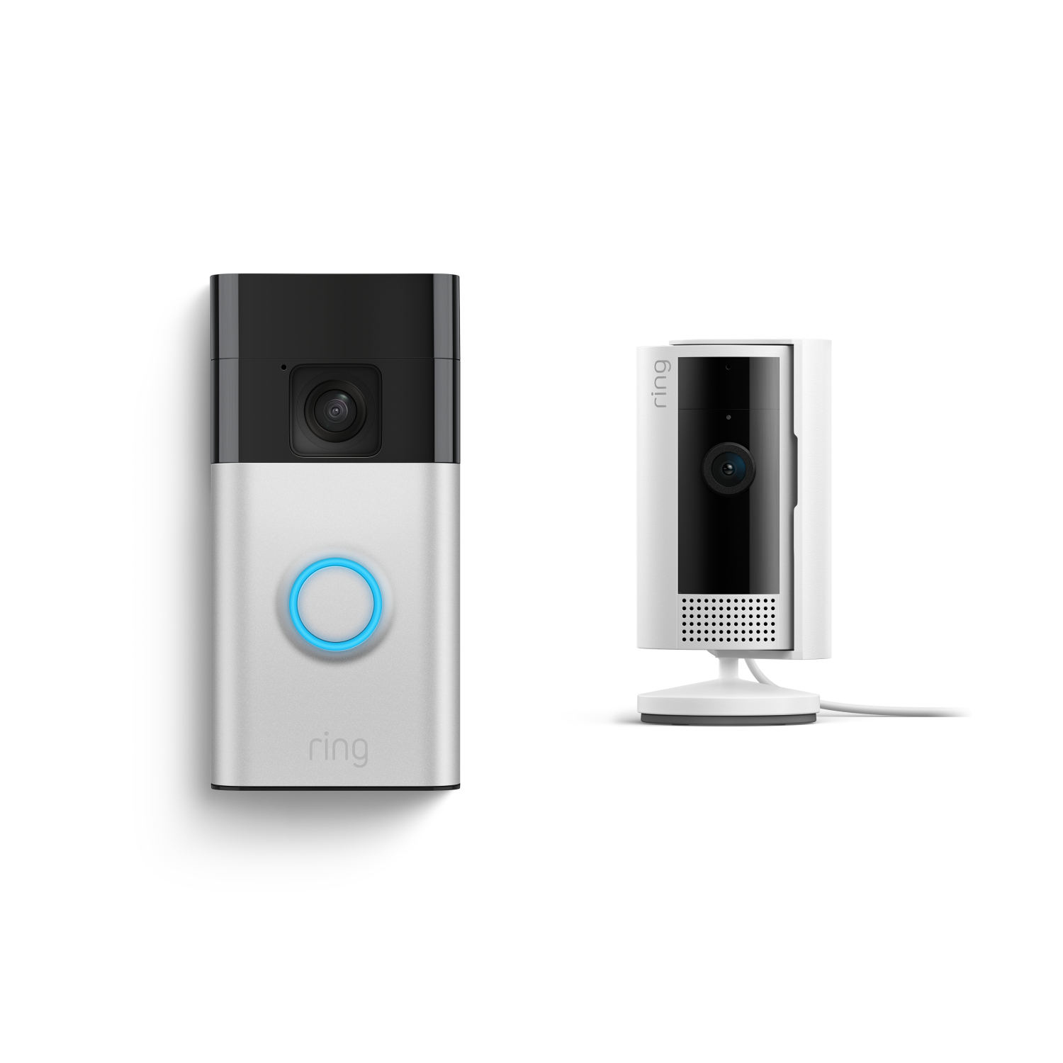 Satin Nickel:Battery Video Doorbell + Indoor Camera (2nd Gen)