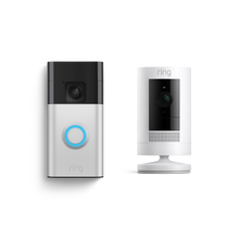 Satin Nickel:Battery Video Doorbell + Outdoor Camera Battery (Battery Video Doorbell + Stick Up Cam)