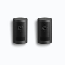 Black:2-Pack Outdoor Camera Plus Battery (Featuring 2K Video with Ring Vision)
