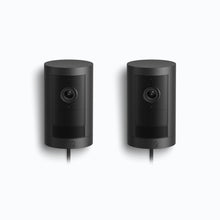 Black:2-Pack Outdoor Camera Plus Plug-in (Featuring 2K Video with Ring Vision)